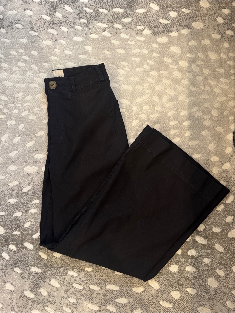 Anthropologie Straight-Leg Black Women's Pants